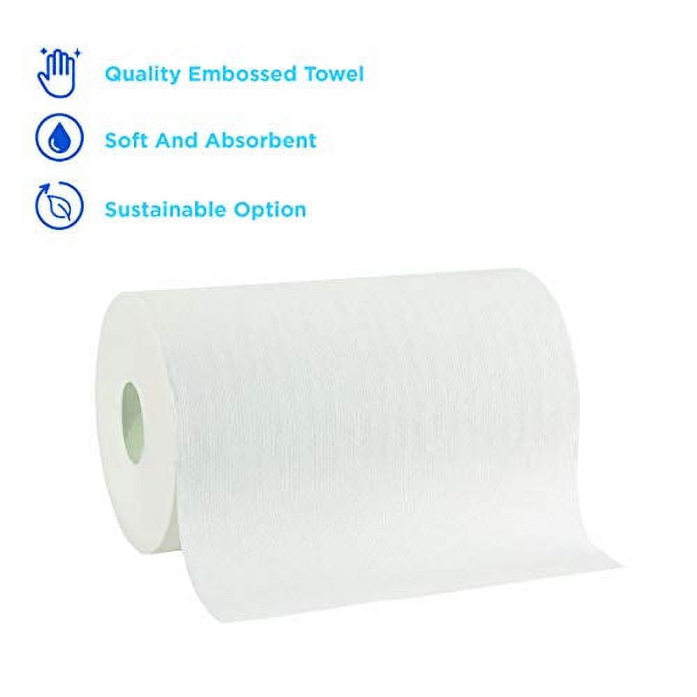 SofPull 9 Paper Towel Roll by GP Pro 1 Ply - 9" x 400 ft - White - Soft, Absorbent - 6 / Carton