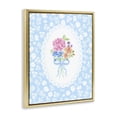 thumbnail image 2 of Stupell Industries French Country Blue Feminine Bouquet Gold Floating Frame Canvas Art, 25 x 31, by Corinne Haig, 2 of 8