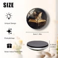 thumbnail image 2 of Glass Refrigerator Magnet 6Pcs Magnetic Fridge Sticker,Decor for Kitchen,Whiteboard,Cabinet,Kitten Reading Old Book Painting, 2 of 5