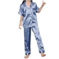 thumbnail image 1 of Niñas Ropa Color Sólido Manga Corta Traje de Hogar 60% Algodón 40% Lino, Invierno Bebé Niños Ropa Conjunto para Niño Pequeño, 1 of 8