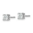 thumbnail image 2 of Auriga Fine Jewelry 14K White Gold 1/2 cttw Round Lab Grown Diamond Stud Earrings for Women (Clarity- VS, Color-D-F), 2 of 5