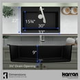thumbnail image 7 of Karran Usa QTWS-875-BL Top Mount 33" Large Single Bowl Quartz/Granite Workstation Kitchen, 7 of 7