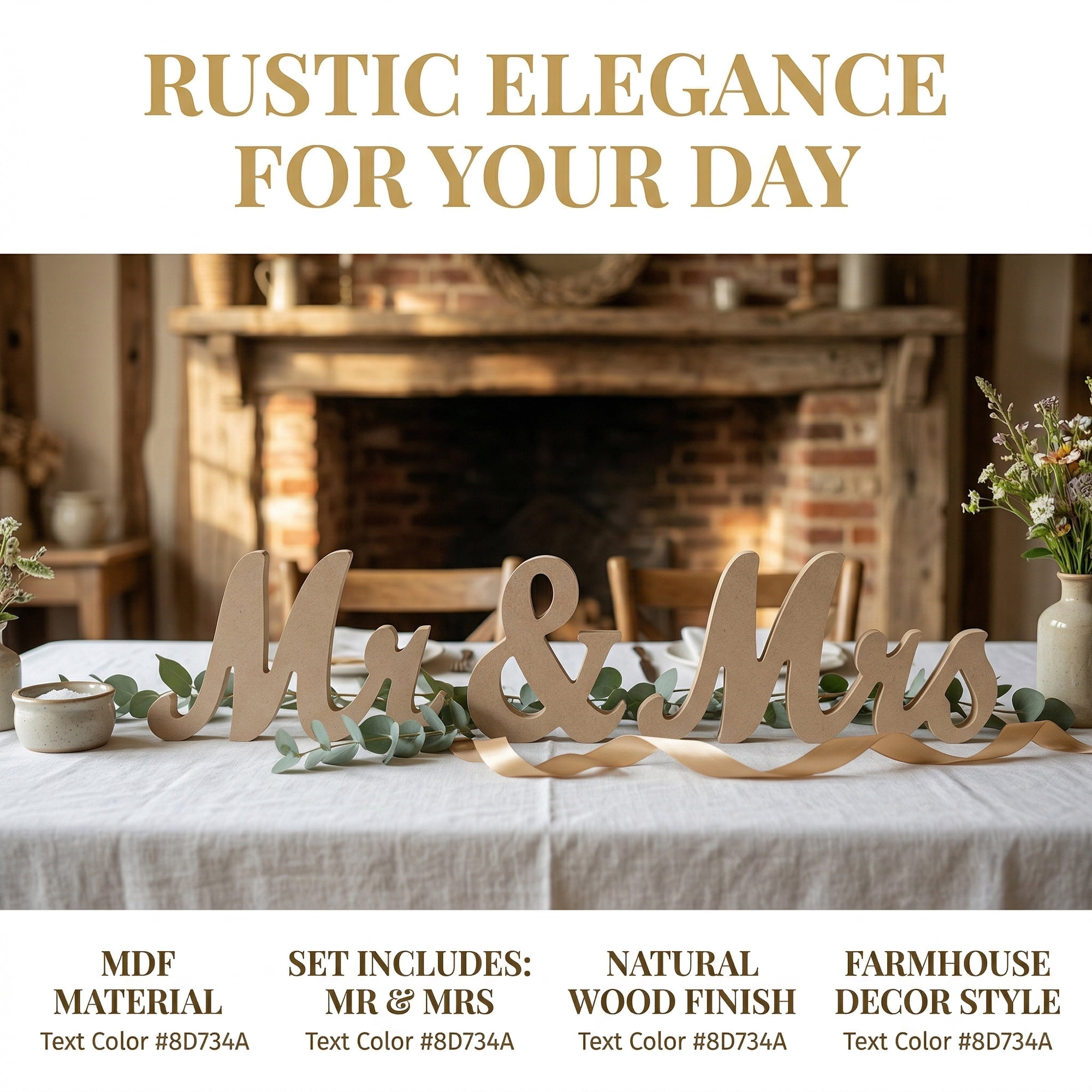 Unique Bargains Rustic Wooden Home Sign Wall Decor Lightweight Plaque Beige 11"x21" 1Pcs