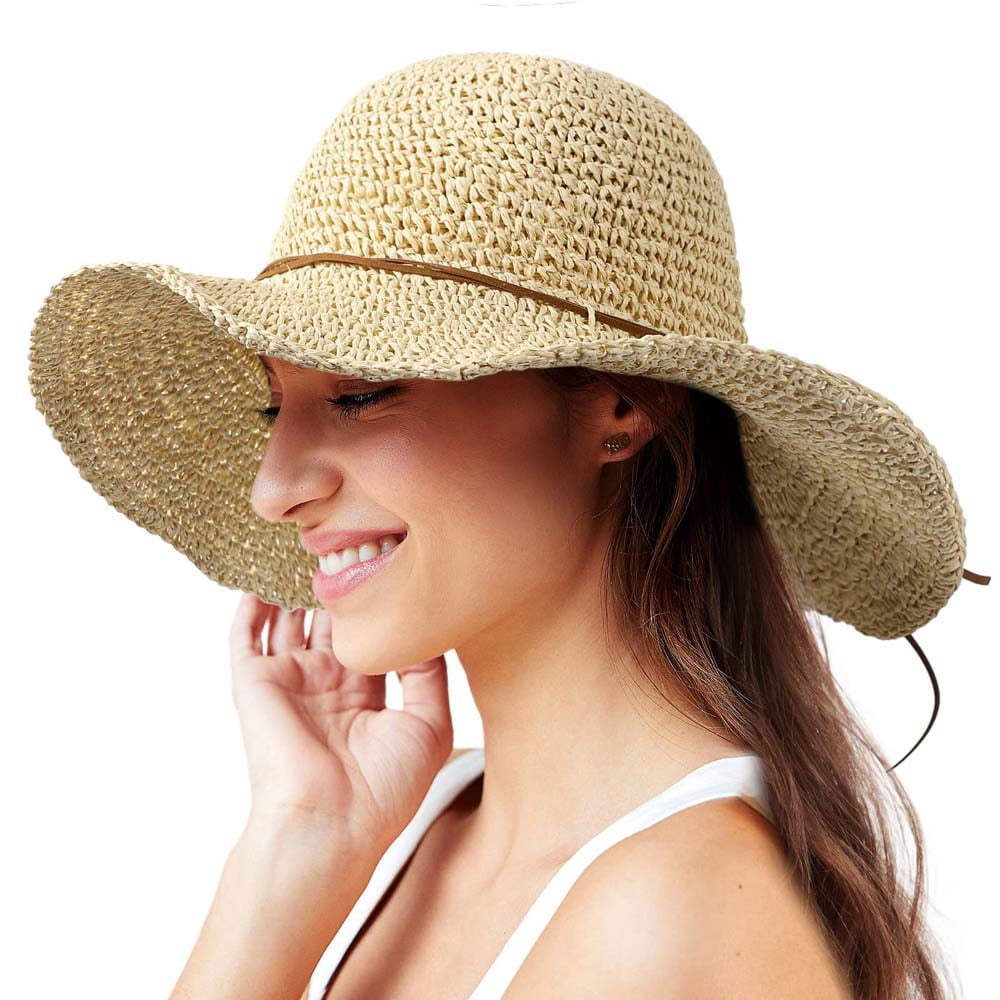【新品未使用】COTTON SOFT HAT (WIDE) Macgin Big Floppy Sun Hat, Summer Wide Brim Beach Cap, Packable