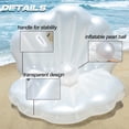 thumbnail image 3 of Flotador inflable con forma de concha para piscina Triumpeek Triumpeek 57L Triumpeek Triumpeek, 3 of 5