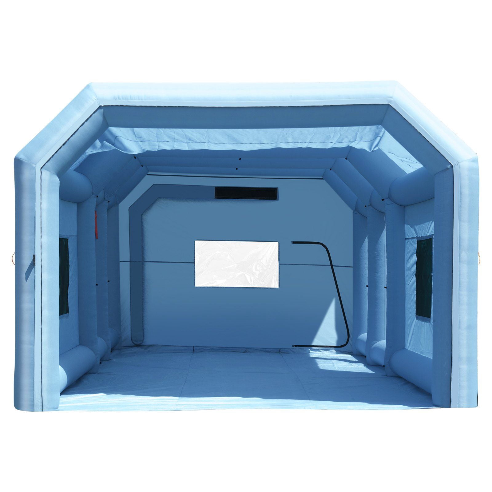 HCY Inflatable Paint Booth, 26.2 x 14.8 x 9.8 ft Inflatable Spray Booth, Portable Car Paint Booth for Small Truck, with 950W+750W Powerful Blowers and Air Filter System, Large Motorcycle, Midsize SU