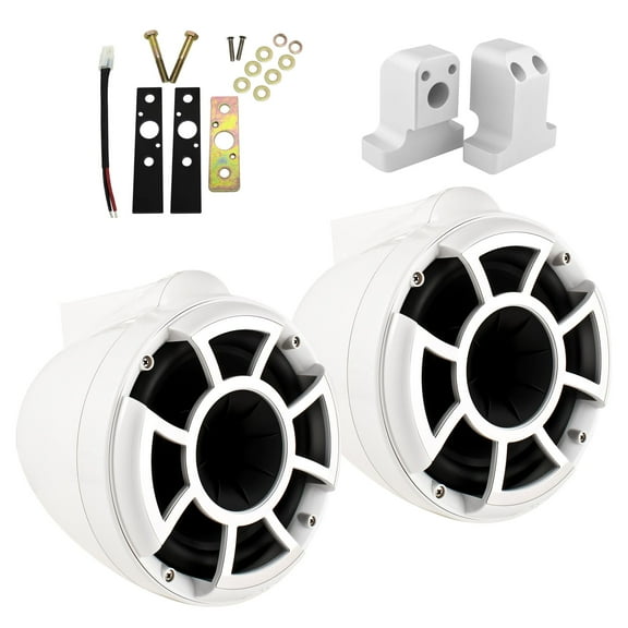 Wet Sounds for Supra FxONE - REV 8 X Mount Tower Speakers - WHITE (Pair) w/ Supra FxONE Upper Tower Adapter Brackets