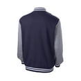 thumbnail image 6 of Sport-Tek Fleece Letterman Jacket-S (True Navy/ Vintage Heather), 6 of 6
