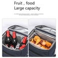 thumbnail image 2 of 24-28L Portable Delivery Carrier Drink Storage Refrigerator Box Shoulder Bag Cooler Bag Thermal Food Bag Insulation Backpack MULTICOLOR 39X29X20.5CM A422, 2 of 8