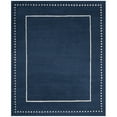 thumbnail image 3 of SAFAVIEH Bella Danita Bordered Wool Area Rug, Navy Blue/Ivory, 4' x 6', 3 of 7