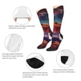 thumbnail image 6 of Lsque Cultural Silhouette Journey Printed Crew Socks Men's Women's LightWeight Thin Casual Calf Socks ,Knee High Socks,Cotton Socks, 6 of 9
