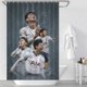 thumbnail image 3 of Son Heung-min Cortina de Ducha para Baño Decoración del Hogar, Cortinas de Baño Impermeables Duraderas, Cortina de Baño, Decoración de Baño para Adultos Niñas Niños, Regalos para Casa 119cmX180cm, 3 of 6