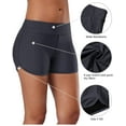 thumbnail image 6 of Charmo Swim Board Shorts for Womens Tummy Control Swim Shorts Solid Boardshorts, 6 of 7