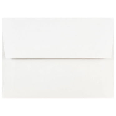 JAM Paper A7 Invitation Envelopes, White, 28lb, 5.25 x 7.25, 50/Pack
