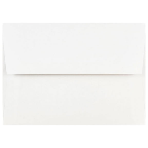 JAM Paper A7 Invitation Envelopes, White, 28lb, 5.25 x 7.25, 100/Pack