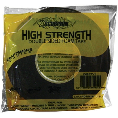 Xscorpion DSFT1 1"X60Ft Double Side Foam Tape