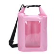 thumbnail image 4 of Funda impermeable para teléfono, bolsa seca de 5 l, bolsa flotante para kayak, bolsa para deportes al aire libre, rollo hermético Rosa, 4 of 9