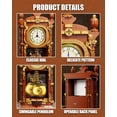 thumbnail image 4 of Juego de bloques de construcción TYCOLE, reloj de péndulo vintage con reloj real, 4 of 7