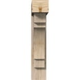 thumbnail image 2 of Ekena Millwork 7 1/2"W x 30"D x 38"H Merced Block Smooth Bracket w/ Offset Brace, Douglas Fir, 2 of 25