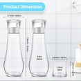 thumbnail image 2 of Dispensr de enjuague bucal para baño, botella de vidrio pequeña de 8.8 onzas con tapa, dispensr de enjuague bucal multiusos para encimera, baño, cocina (un paquete), 2 of 3