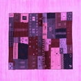 thumbnail image 1 of Ahgly Company Indoor Square Abstract Purple Contemporary Area Rugs, 8' Square, 1 of 4