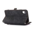 thumbnail image 4 of for iPhone XR Wallet Case for Women Men, iPhone XR Case, Flip Leather Shockproof Magnetic Zipper Pocket Wallet Purse Case w/Stand Card Slot Holder Wrist Strap for iPhone XR,Black, 4 of 9