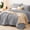E-Grey, variant on Full Comforter Set Navy Seersucker 7 Pieces Bed in a Bag Luxury All Season Bedding ，with Down Alternative Comforter Sheets Pillowcases Shams