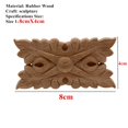 thumbnail image 2 of Artesanía de muebles Sin pintar con llave de madera Accesorios de decoración Maison de madera Aplique Decal Esquina Capítulo de onlay for la decoración del hogar, 2 of 7