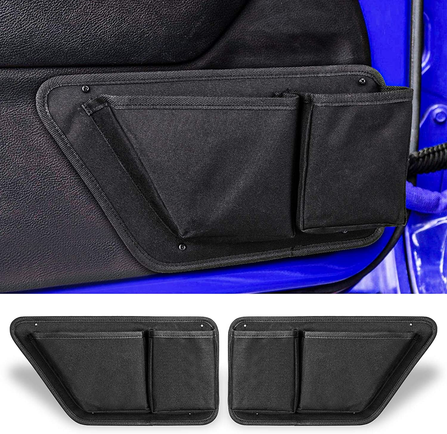 4 Pcs Front & Rear Door Side Insert Storage Box Door Organizer Pockets For Jeep Wrangler Jk Jku 2011 2018  1 - View #9