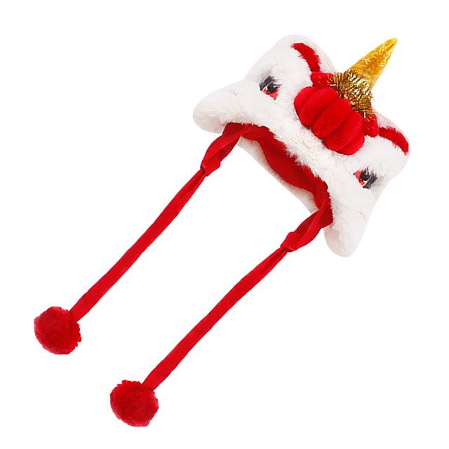 Lindo Sombrero De León Para Mascotas, León Para Mascotas De Estilo Chino Lindo Sombrero De Danza Del León Para Mascotas De Año Nuevo Sombrero De León Para Mascotas De Estilo Chino Diseño Fácil De Usar