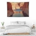 thumbnail image 4 of COMIO  Lake Tapestry, Lake Canyon Arizona America Wall Hanging Large Tapestry Psychedelic Tapestry Decorations Bedroom Living Room Dorm(Blue Lake Red Canyon), 4 of 7
