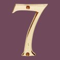 thumbnail image 2 of Bright Solid Brass 3 7/8" Address House Number '7' | Renovator's Supply, 2 of 3