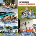 thumbnail image 4 of Navy Blue Coastal Outdoor Rug for Patio/Deck/Porch, Non-Slip Large Area Rug 5 x 7 Ft, Nautical Coral Starfish Shell Octopus Sea Indoor Outdoor Rugs Washable Area Rugs, Camping Rug Carpet Runner, 4 of 8