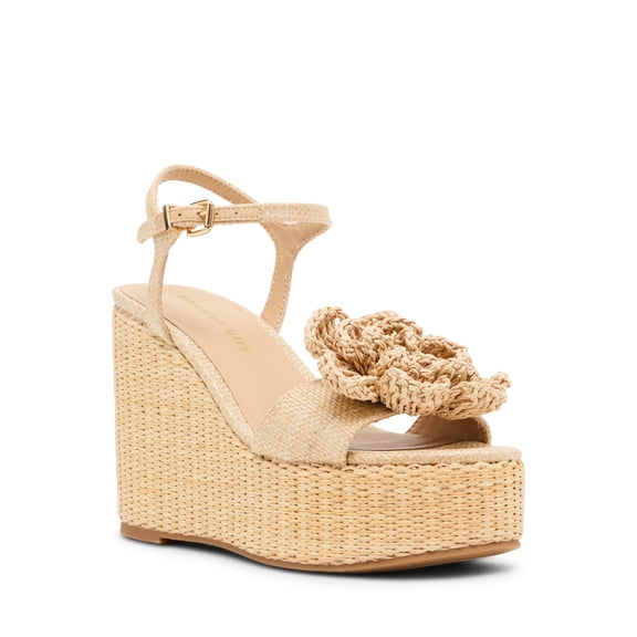Madden Girl Women's Sassy Floral Wedge Dress Sandal