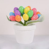 HERESOM Easter 12cm Easter Eggs Pot Spots Eggs Flower Pot Outdoor Courtyard Easter Decoration on Clearance