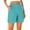 Light Blue, variant on Cmfcve Womens 7 Inch Inseam Bermuda Shorts Mid Rise Stretch Pull On Summer Shorts with Pockets