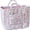 I, variant on 12.6'' Quilted Tote Bag Vintage Floral Basket Car Tote with Handles for Women, Boho Laundry Basket for Organizing Foldable Nursery Hamper