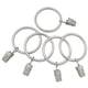 thumbnail image 4 of Anillos para cortinas WeekSeight, plata mate, paquete de 40 con clips de 4 cm de diámetro, 4 of 7