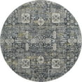 thumbnail image 2 of Addison Rugs Mayfield Washable Transitional Panel Charcoal Round Rug, 8' x 8', 2 of 5