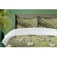 thumbnail image 4 of Ambesonne American Duvet Cover Set, Grunge Effect Stars, 2-Calking, Olive, 4 of 7