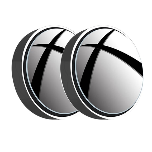 2Pc Car Blind Spot Mirror, 2" Round HD Convex Mirrors with Vacuum Suction Cup for Enhanced Safety | ABS Glass, 360° Wide Angle View | Universal Fit for Car, SUV & Trucks | Rearview Mirror Accessories