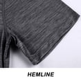 thumbnail image 4 of Polo de rendimiento deportivo al aire libre para hombre, camisa de manga larga y corta, camiseta táctica superior (gris oscuro), 4 of 6