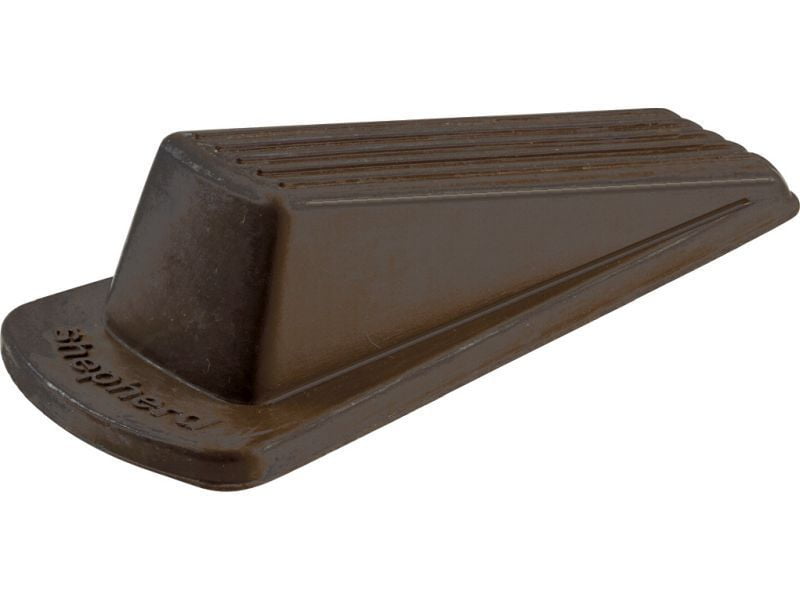 4 Pack Shepherd Hardware 9163 Heavy Duty Rubber Door Wedge Off-White