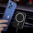 thumbnail image 3 of Cargador de coche inalámbrico magnético compatible con teléfonos móviles Apple iPhone 8 y superiores compatible con teléfonos móviles de carga inalámbrica HuaweiNegro Fokelyi 223249-2, 3 of 7