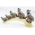 thumbnail image 2 of Dalax- Elephants Family on a Trunk Bridge Decoartive Elephant Collectible Statue Baby and mama on Bridge Trunk, Wealth Lucky Figurines Decor Accent, 2 of 8