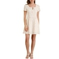 thumbnail image 2 of Unique Bargains Robe Décontractée à Manches Courtes Col Carré Imprimé Étoile Junior, 2 of 8