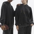 thumbnail image 4 of WILLBEST Sudadera Deportiva para Mujer, Estilo Casual, Holgada, con Capucha, Tallas Grandes, Hombros Descubiertos, Estilo Vintage XXXX-Grande, 4 of 9
