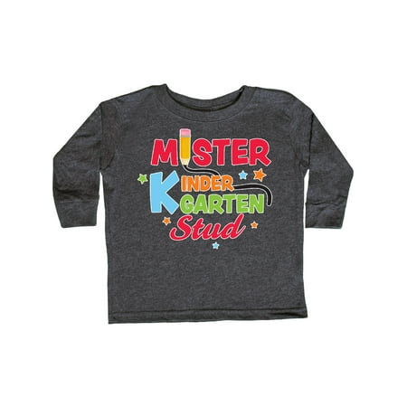 

Inktastic School Mister Kindergarten Stud Gift Toddler Boy Girl Long Sleeve T-Shirt
