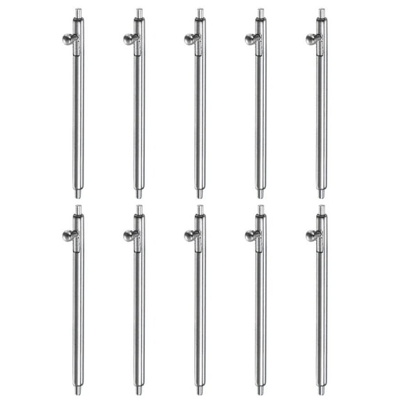 Uxcell 10pcs Quick Release Spring Bar 22mm Width 1.5mm Diameter Stainless Steel Watch Pins Replacement Band Strap Link Pins