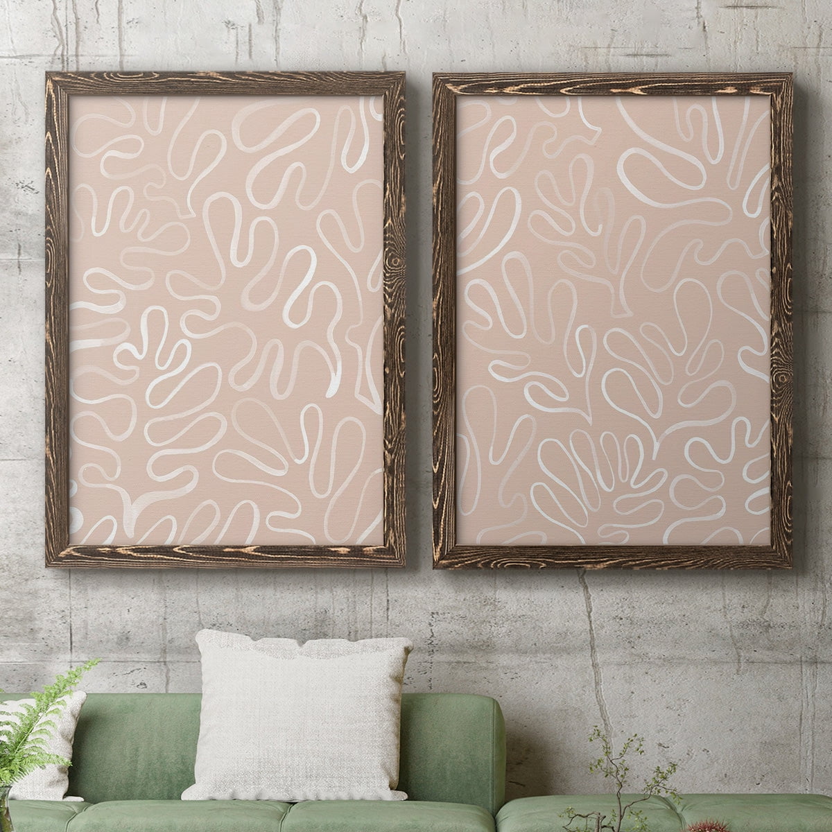 Matisse Pieces III - Premium Framed Canvas 2 Piece Set - Ready to Hang